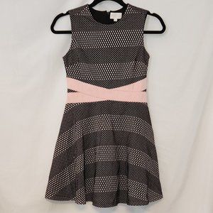 BCBGirls Dot Patterned Dress Black/Dusty Pink